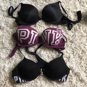 pink bras